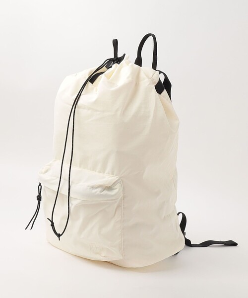 hobo（ホーボー）の「＜hobo＞ ドローストリング バックパック（バックパック/リュック・メンズ・ホワイト/オリーブ・FREE）」の17枚目の写真