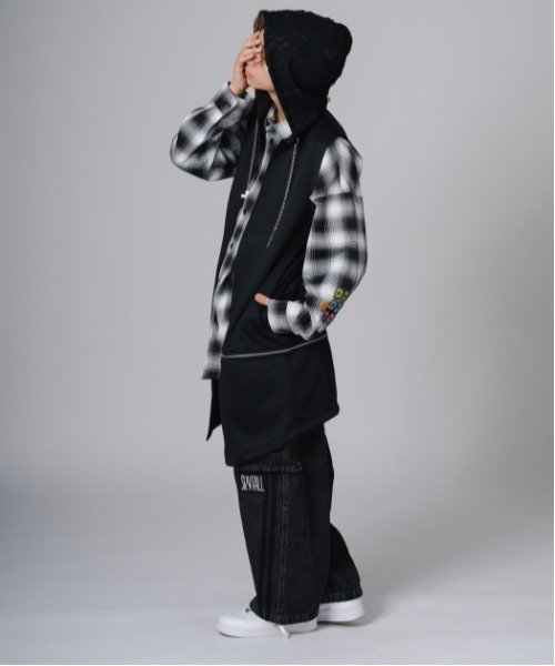 2WAY sleeveless Full-Zip Hoodie / 2WAYノースリーブ フルジップパーカー（パーカー）｜REGIEVO（レジエボ）
