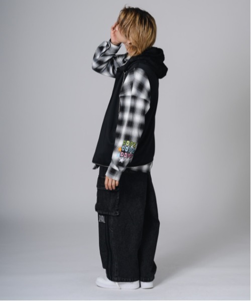 2WAY sleeveless Full-Zip Hoodie / 2WAYノースリーブ フルジップパーカー（パーカー）｜REGIEVO（レジエボ）