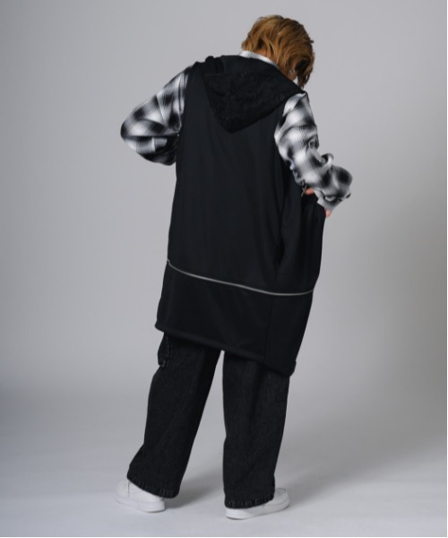 2WAY sleeveless Full-Zip Hoodie / 2WAYノースリーブ フルジップパーカー（パーカー）｜REGIEVO（レジエボ）