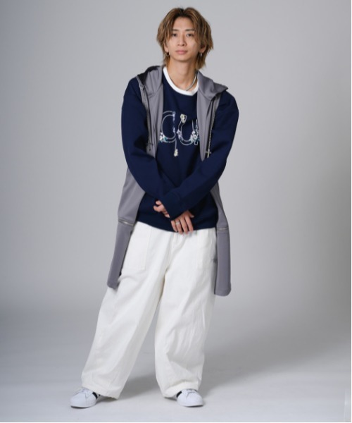 セール】2WAY sleeveless Full-Zip Hoodie / 2WAYノースリーブ