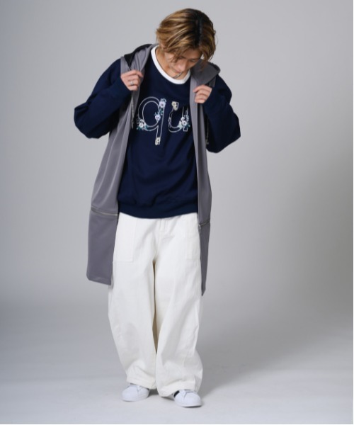 セール】2WAY sleeveless Full-Zip Hoodie / 2WAYノースリーブ