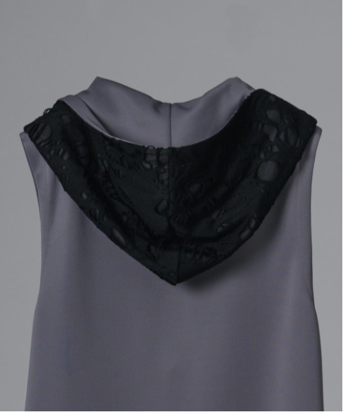 2WAY sleeveless Full-Zip Hoodie / 2WAYノースリーブ フルジップパーカー（パーカー）｜REGIEVO（レジエボ）
