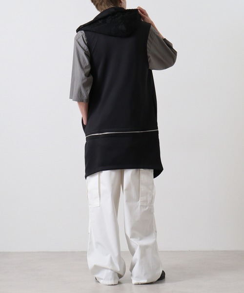 2WAY sleeveless Full-Zip Hoodie / 2WAYノースリーブ フルジップパーカー（パーカー）｜REGIEVO（レジエボ）