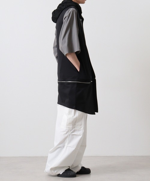 2WAY sleeveless Full-Zip Hoodie / 2WAYノースリーブ フルジップパーカー（パーカー）｜REGIEVO（レジエボ）