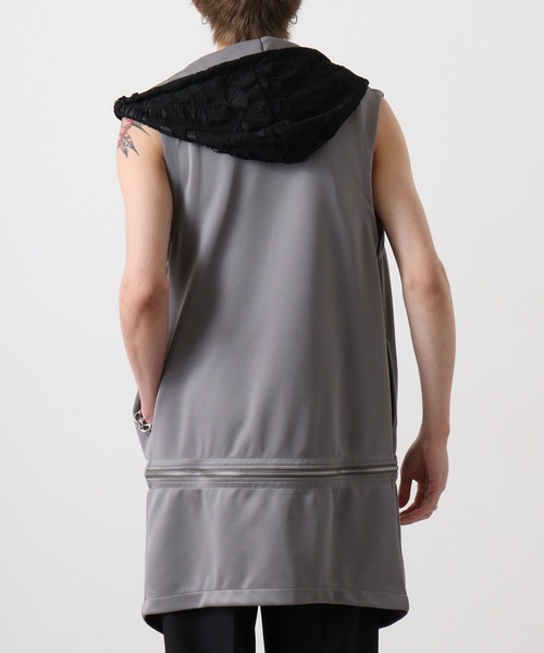 2WAY sleeveless Full-Zip Hoodie / 2WAYノースリーブ フルジップパーカー（パーカー）｜REGIEVO（レジエボ）