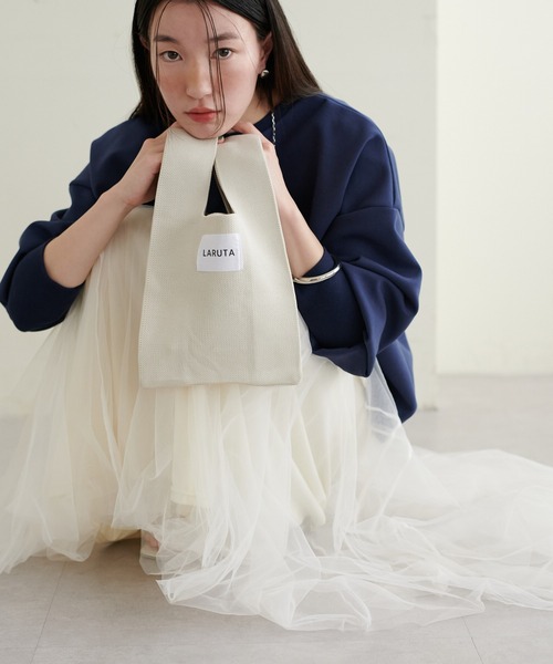 LARUTA(ラルータ)の「【LARUTA】LARUTA miniトートバッグ(ショルダーバッグ・レディース・ピンク/パープル/ブルー/ブラック/ライトベージュ・FREE)」の6枚目の写真