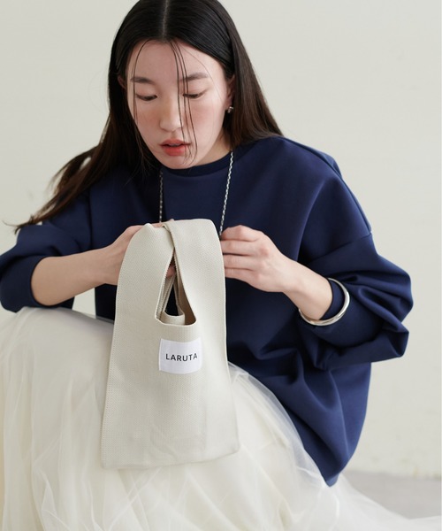 LARUTA(ラルータ)の「【LARUTA】LARUTA miniトートバッグ(ショルダーバッグ・レディース・ピンク/パープル/ブルー/ブラック/ライトベージュ・FREE)」の8枚目の写真