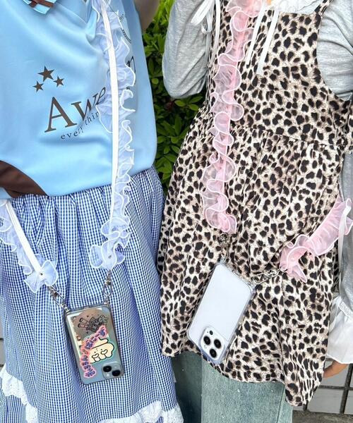 WEGO(ウィゴー)の「WEGO/フリルストラップ(スマホグッズ・レディース・ブラック/グレー/ピンク/ホワイト/イエロー/サックスブルー・FREE)」の13枚目の写真