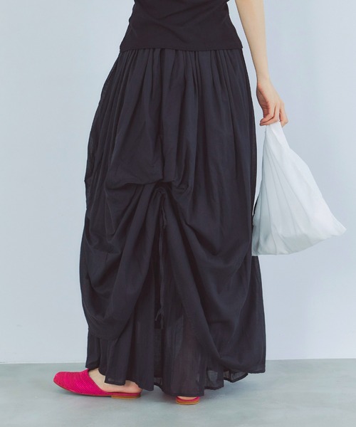 【極美品】SIIILON シーロン キルティングボリュームロングスカート 370 SIIILON (シーロン) LOVE check skirt - The Galaxy Harmony!!!!