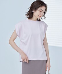 GIZAプレーティング天竺フレンチスリーブ Tシャツ