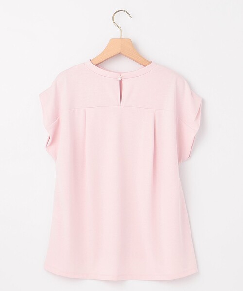 組曲（クミキョク）の「GIZAプレーティング天竺フレンチスリーブ Tシャツ（Tシャツ/カットソー・レディース・ブラウン系/アイボリー系/ピンク系/ブラック系・F）」の19枚目の写真