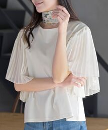 プリーツスリーブポンチプルオーバー