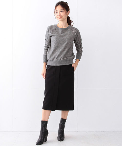 Demi-Luxe BEAMS（デミルクス ビームス）の「Demi-Luxe BEAMS / フロントあき タイトスカート（スカート・レディース・グレー/ブラック・38/36）」の15枚目の写真