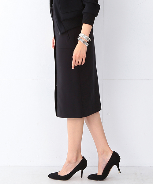 Demi-Luxe BEAMS（デミルクス ビームス）の「Demi-Luxe BEAMS / フロントあき タイトスカート（スカート・レディース・グレー/ブラック・38/36）」の21枚目の写真