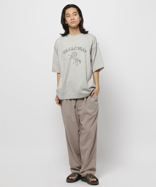 niko and...（ニコアンド）の「アニマルアソート刺しゅうTシャツ（Tシャツ/カットソー・メンズ・ライトグレー/マスタード/オフホワイト/ブルー/ブラック・MEDIUM/LARGE）」の12枚目の写真