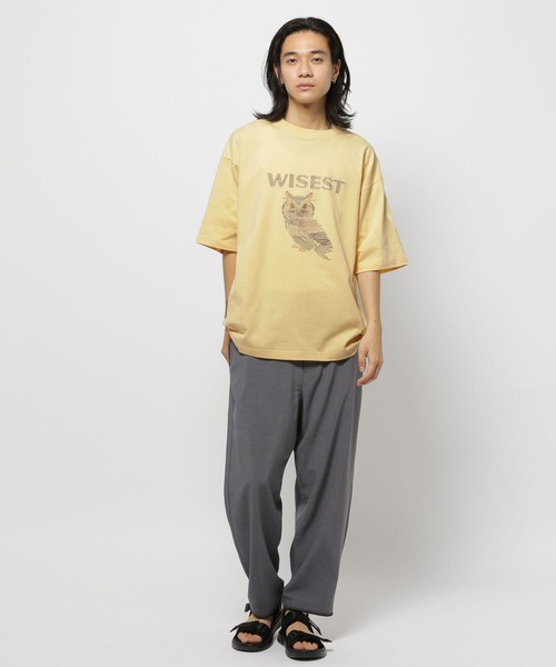 niko and...（ニコアンド）の「アニマルアソート刺しゅうTシャツ（Tシャツ/カットソー・メンズ・ライトグレー/マスタード/オフホワイト/ブルー/ブラック・MEDIUM/LARGE）」の8枚目の写真