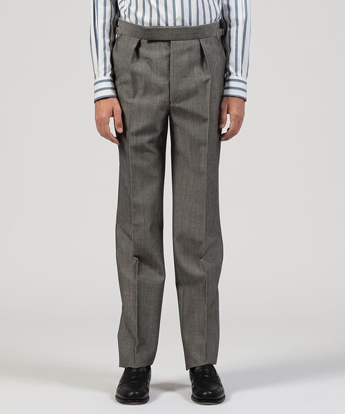 TOMORROWLAND (トゥモローランド)の「FUMIYA HIRONO THE TROUSERS REGENT ウールモヘヤ 1プリーツトラウザーズ(スラックス・メンズ・グレー・36)」の3枚目の写真