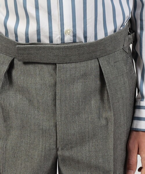 TOMORROWLAND (トゥモローランド)の「FUMIYA HIRONO THE TROUSERS REGENT ウールモヘヤ 1プリーツトラウザーズ(スラックス・メンズ・グレー・36)」の6枚目の写真