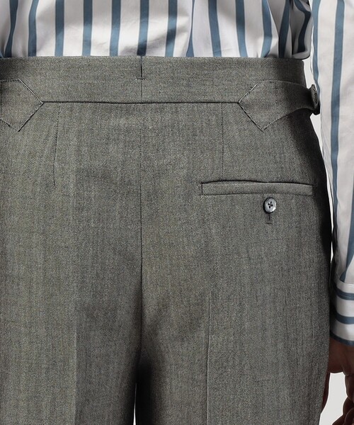 TOMORROWLAND (トゥモローランド)の「FUMIYA HIRONO THE TROUSERS REGENT ウールモヘヤ 1プリーツトラウザーズ(スラックス・メンズ・グレー・36)」の7枚目の写真