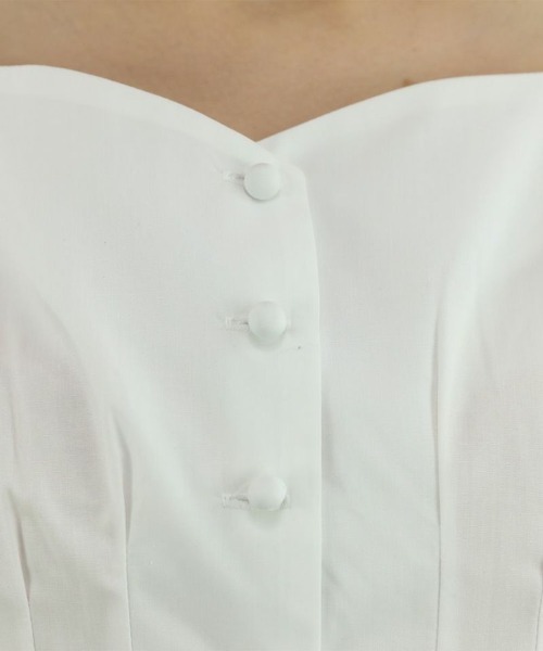 an another angelus(アンアナザーアンジェラス)の「コルセットタックブラウス/ananotherangelus(シャツ/ブラウス・レディース・オフホワイト/ブラック/ブルーグレー・FREE)」の6枚目の写真