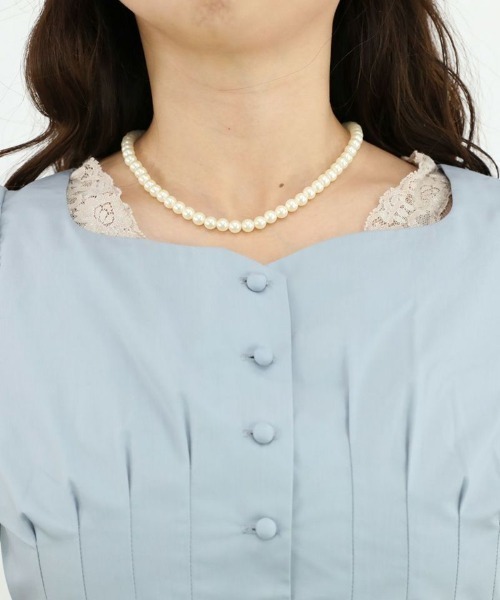 an another angelus(アンアナザーアンジェラス)の「コルセットタックブラウス/ananotherangelus(シャツ/ブラウス・レディース・オフホワイト/ブラック/ブルーグレー・FREE)」の14枚目の写真