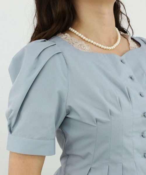 an another angelus(アンアナザーアンジェラス)の「コルセットタックブラウス/ananotherangelus(シャツ/ブラウス・レディース・オフホワイト/ブラック/ブルーグレー・FREE)」の15枚目の写真