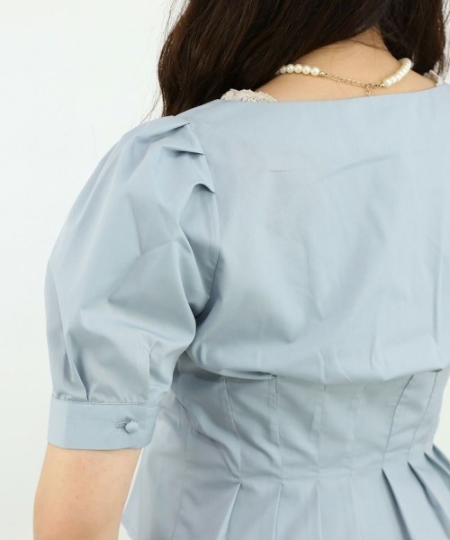 an another angelus(アンアナザーアンジェラス)の「コルセットタックブラウス/ananotherangelus(シャツ/ブラウス・レディース・オフホワイト/ブラック/ブルーグレー・FREE)」の16枚目の写真