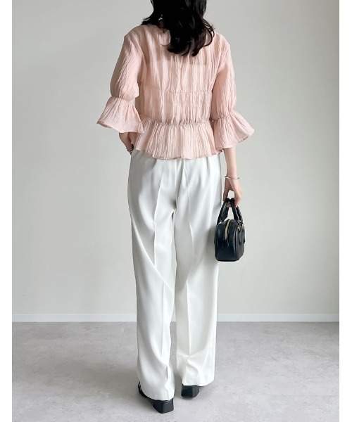 tシャツ 「LUXE」コットン楊柳ティアードブラウス レディース LUXE】コットン楊柳ティアードブラウス | おしゃれな大人