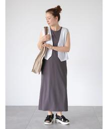 ランダムリブカットワンピース