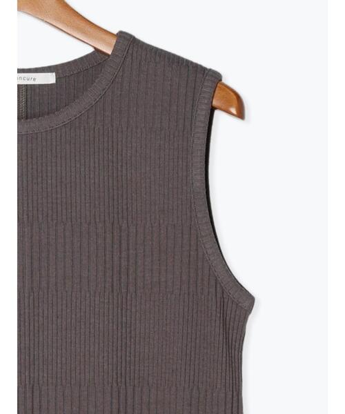 Lugnoncure（ルノンキュール）の「ランダムリブカットワンピース（ワンピース・レディース・ベージュ/チャコールグレー/ブラック・F）」の16枚目の写真