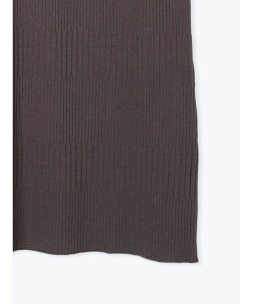 Lugnoncure（ルノンキュール）の「ランダムリブカットワンピース（ワンピース・レディース・ベージュ/チャコールグレー/ブラック・F）」の17枚目の写真