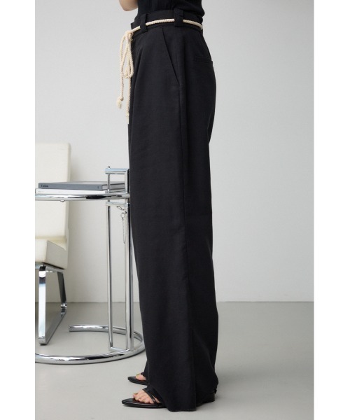 AZUL by moussy（アズールバイマウジー）の「ロープベルトワイドパンツ（その他パンツ・レディース・ブラック/ダークブラウン/ライトベージュ・SMALL/MEDIUM）」の11枚目の写真