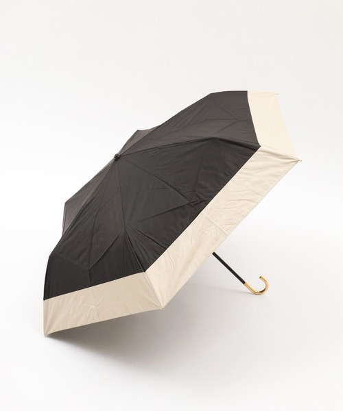 Me%（ミィパーセント）の「【晴雨兼用傘】バイカラーミニカサ 102553（折りたたみ傘・レディース・グレー/ベージュ/ブルー/ブラック・FREE）」の22枚目の写真