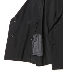 【美品】シェアースピリット テーラードジャケット リネン ブラック タグ付 WORK WEAR SUIT Bizウォームテーラードジャケット （ブラック