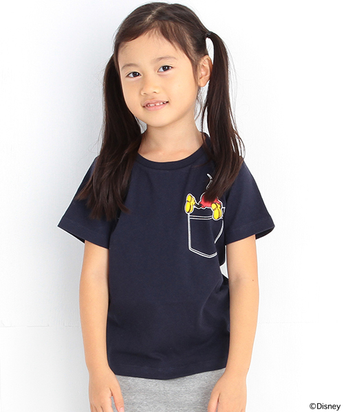 B:MING by BEAMS（ビーミングバイビームス）の「Disney｜ビーミング by ビームス / ミッキーマウス ポケットTシャツ 15SS（Tシャツ/カットソー・キッズ・ホワイト/ネイビー・110/90/100/130/120/140）」の17枚目の写真