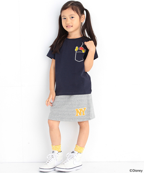 B:MING by BEAMS（ビーミングバイビームス）の「Disney｜ビーミング by ビームス / ミッキーマウス ポケットTシャツ 15SS（Tシャツ/カットソー・キッズ・ホワイト/ネイビー・110/90/100/130/120/140）」の15枚目の写真