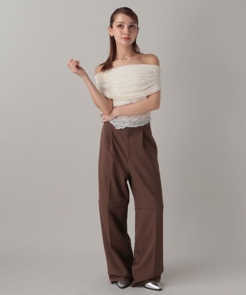 FOREVER 21（フォーエバー トゥエンティーワン）の「【2024FW】2WAYルーズスラックスパンツ（スラックス・レディース・グレー/ブラウン/ブラック・MEDIUM/SMALL）」の21枚目の写真