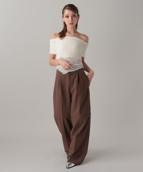 FOREVER 21（フォーエバー トゥエンティーワン）の「【2024FW】2WAYルーズスラックスパンツ（スラックス・レディース・グレー/ブラウン/ブラック・MEDIUM/SMALL）」の22枚目の写真