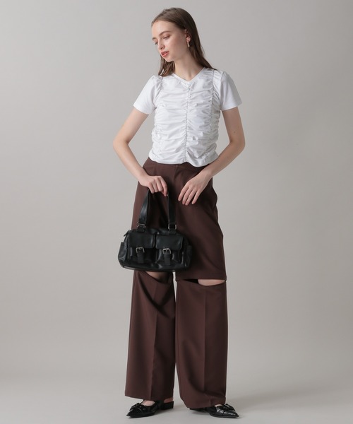 FOREVER 21（フォーエバー トゥエンティーワン）の「【2024FW】2WAYルーズスラックスパンツ（スラックス・レディース・グレー/ブラウン/ブラック・MEDIUM/SMALL）」の18枚目の写真