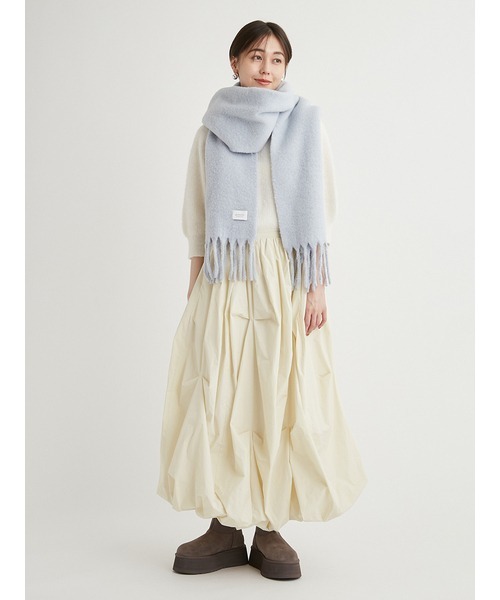 マフラー/ショール emmi emmi（エミ）の「ブークレーカラーマフラー（ストール/ショール）」 - WEAR