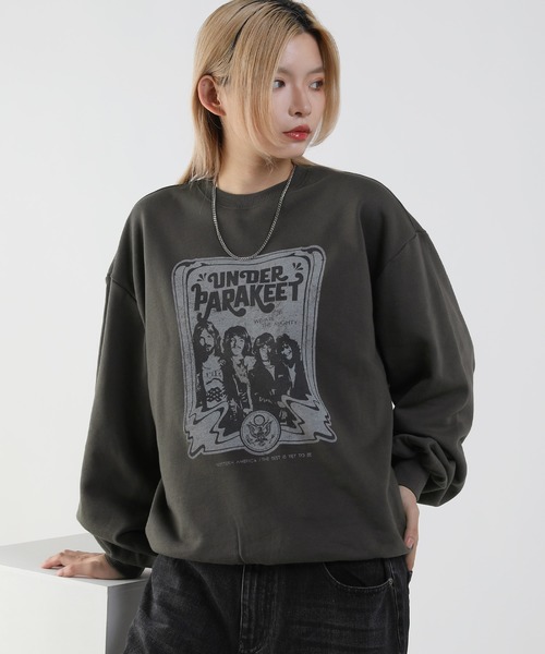 セール】MSG/ピグメント加工スウェットプルオーバー（スウェット