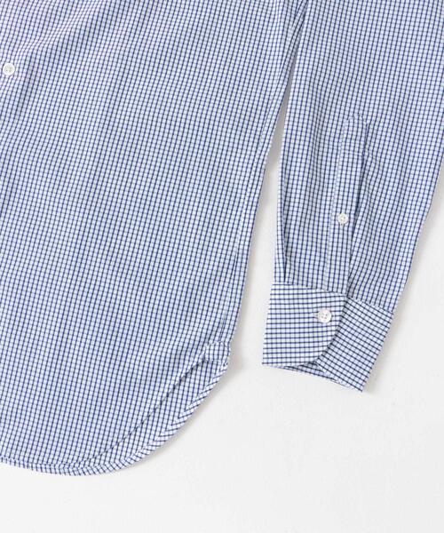 URBAN RESEARCH DOORS（アーバンリサーチドアーズ）の「『イージーケア』LIFE STYLE TAILOR　セミワイドチェックシャツ（シャツ/ブラウス・メンズ・ブルー系その他・37/39/41/43）」の3枚目の写真