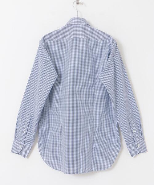 URBAN RESEARCH DOORS（アーバンリサーチドアーズ）の「『イージーケア』LIFE STYLE TAILOR　セミワイドチェックシャツ（シャツ/ブラウス・メンズ・ブルー系その他・37/39/41/43）」の4枚目の写真
