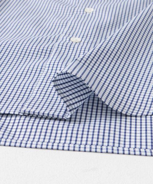 URBAN RESEARCH DOORS（アーバンリサーチドアーズ）の「『イージーケア』LIFE STYLE TAILOR　セミワイドチェックシャツ（シャツ/ブラウス・メンズ・ブルー系その他・37/39/41/43）」の5枚目の写真