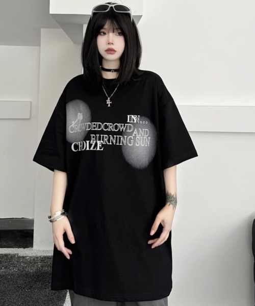 SHEENA(シーナ)の「【ユニセックス】グラフィックロゴプリントBIGTシャツ(Tシャツ/カットソー・レディース・ホワイト/ブラック・M)」の14枚目の写真