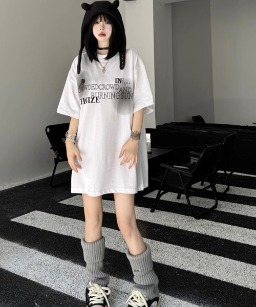 SHEENA(シーナ)の「【ユニセックス】グラフィックロゴプリントBIGTシャツ(Tシャツ/カットソー・レディース・ホワイト/ブラック・M)」の17枚目の写真
