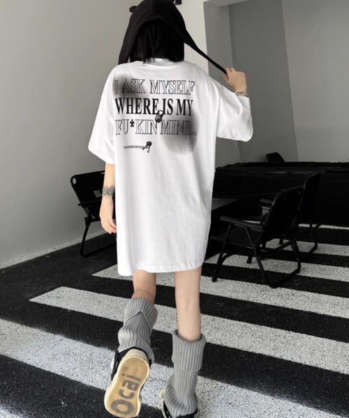 SHEENA(シーナ)の「【ユニセックス】グラフィックロゴプリントBIGTシャツ(Tシャツ/カットソー・レディース・ホワイト/ブラック・M)」の18枚目の写真