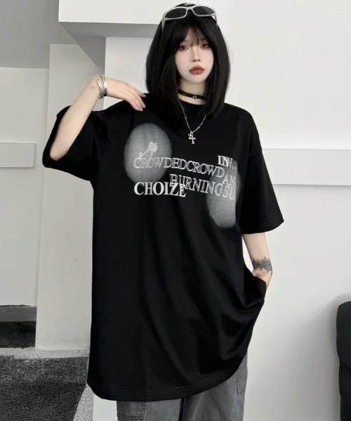 SHEENA(シーナ)の「【ユニセックス】グラフィックロゴプリントBIGTシャツ(Tシャツ/カットソー・レディース・ホワイト/ブラック・M)」の13枚目の写真