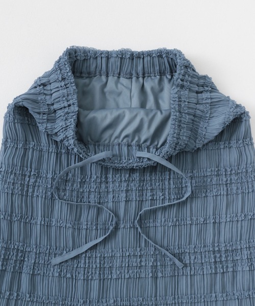 HEYUMM(ヘユム)の「アイラインフリルスカート(スカート・レディース・オフホワイト/ライトブルー/ブラック・ONE)」の10枚目の写真